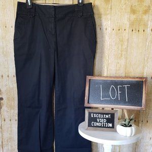 EUC + LOFT + Black Khaki pants